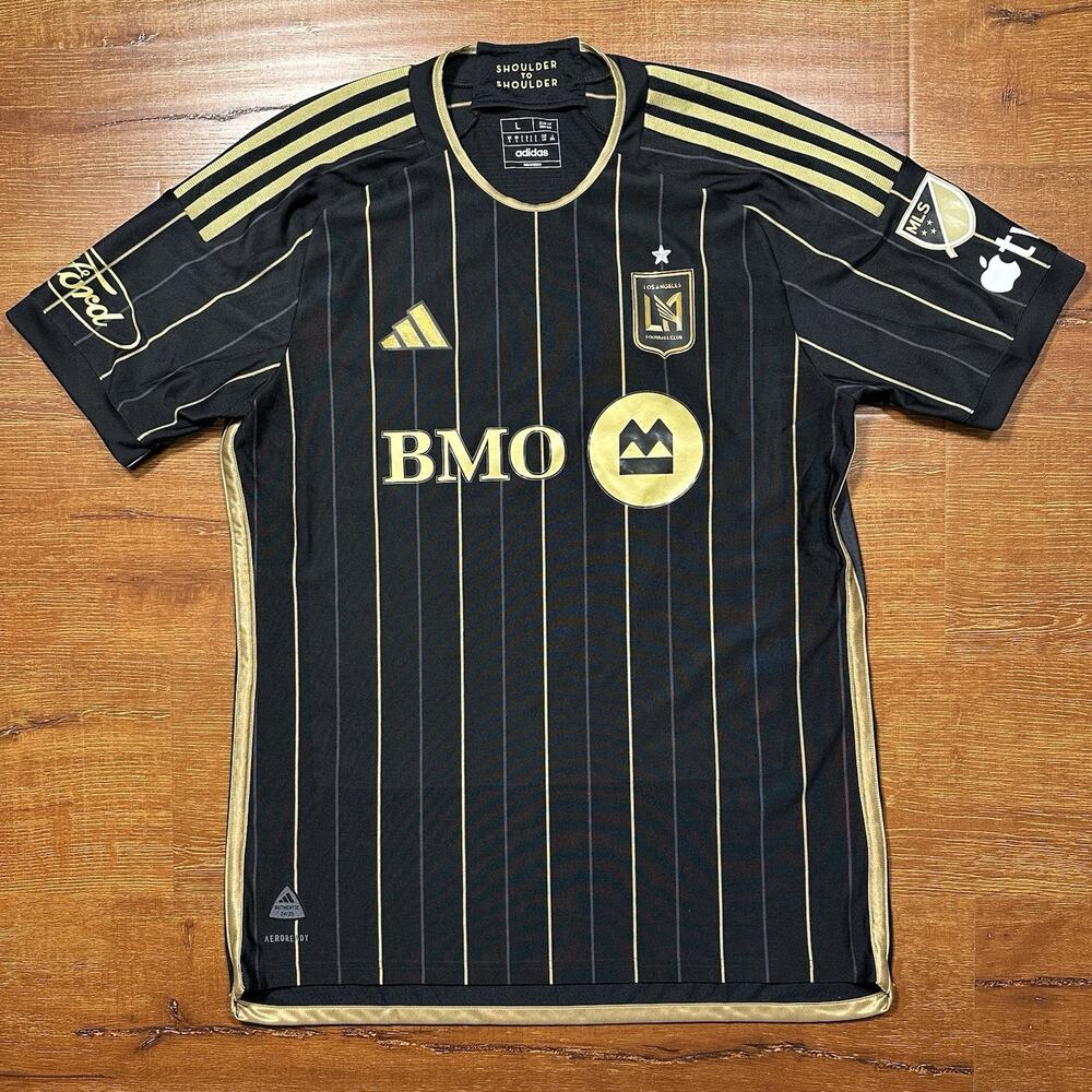 Adidas Los Angeles Football Club Soccer Jersey L Black #33 Alan Tudyk 24/25 LAFC